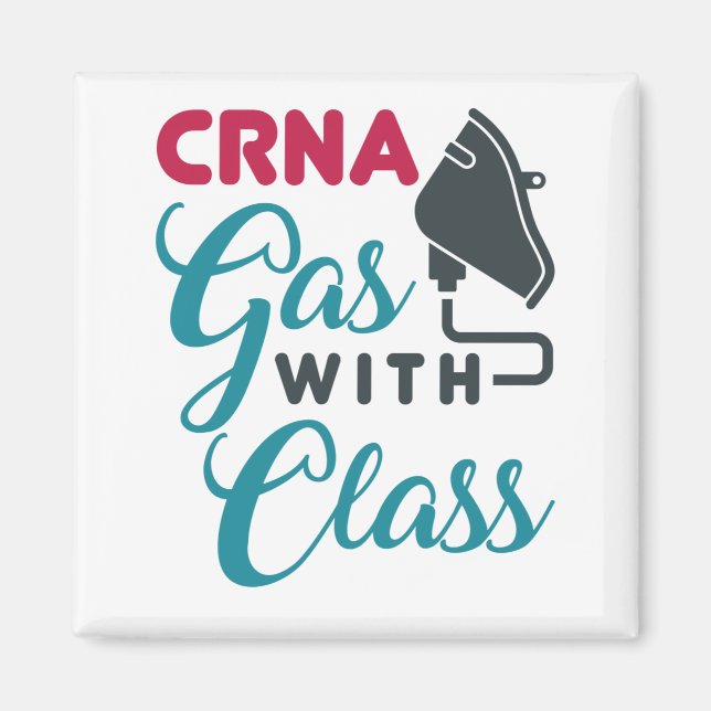Aimant Gaz CRNA avec appréciations amusantes de classe (Devant)