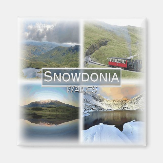 Aimant GB0146 Europe, Pays de Galles, Snowdonia, Frigo (Devant)