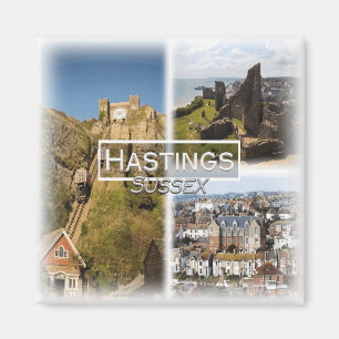 Aimant GB0151 Europe, Angleterre, Sussex, Hastings, Frigo