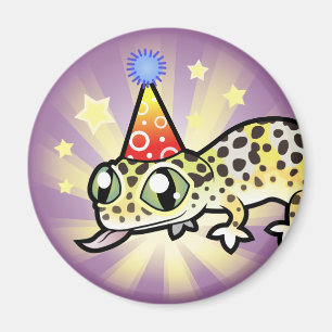 Aimant Gecko de léopard d'anniversaire