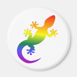 Aimant Gecko Regenbogen Magnet