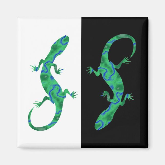 Aimant Gecko Vert (Devant)
