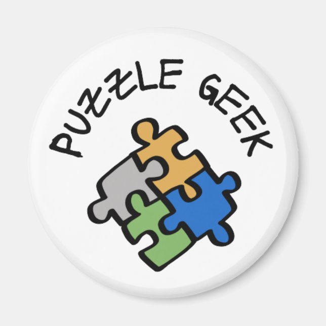 Aimant Geek de puzzle (Devant)
