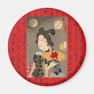 Aimant Geisha rouge