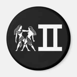Aimant Gémeaux avec le symbole