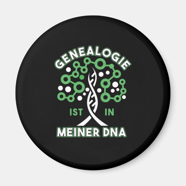 Aimant Généalogie ADN arbre généalogie Famille Historien  (Devant)