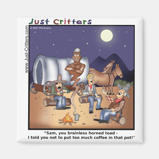 Aimant Genie de pot de café (Devant)