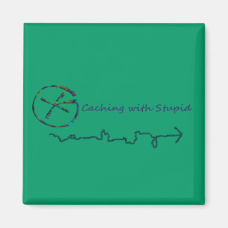 Aimant Géocaching Avec Stupide