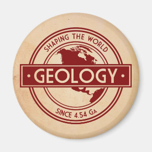 Aimant Géologie - Façonner le logo mondial (Amérique du N