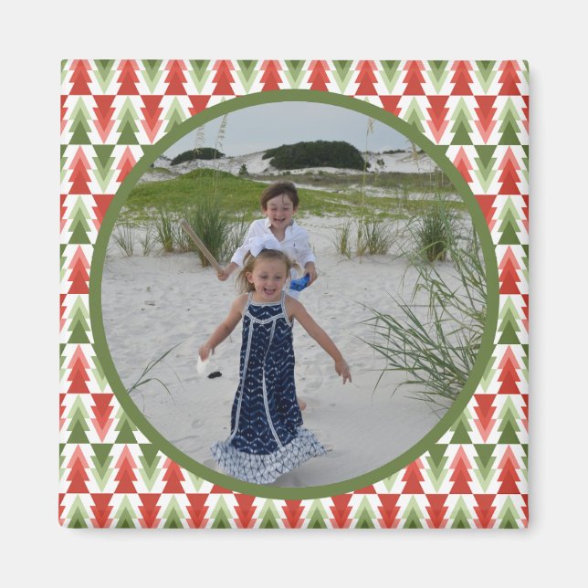 Aimant Geometric Christmas Tree Grove (Devant)