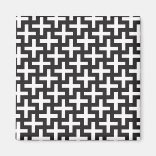 Aimant Géométrie noir et blanc