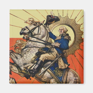 Aimant George Washington à cheval