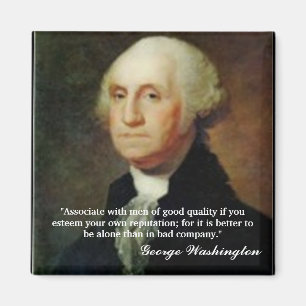 Aimant George Washington Citation "Associer avec..."