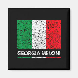 Aimant Georgia Meloni héros italien Drapeau de l'Italie