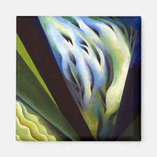 Aimant Georgia O Keeffe Musique bleue et verte