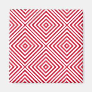 Aimant Geranium Diamond Chevron