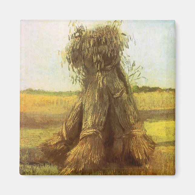 Aimant Gérbes de blé par Vincent van Gogh (Devant)