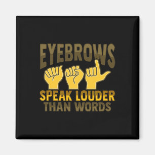 Aimant Gesture de main ASL Sourde perte d'audition sensib