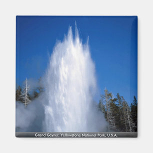 Aimant Geyser grand, parc national de Yellowstone,