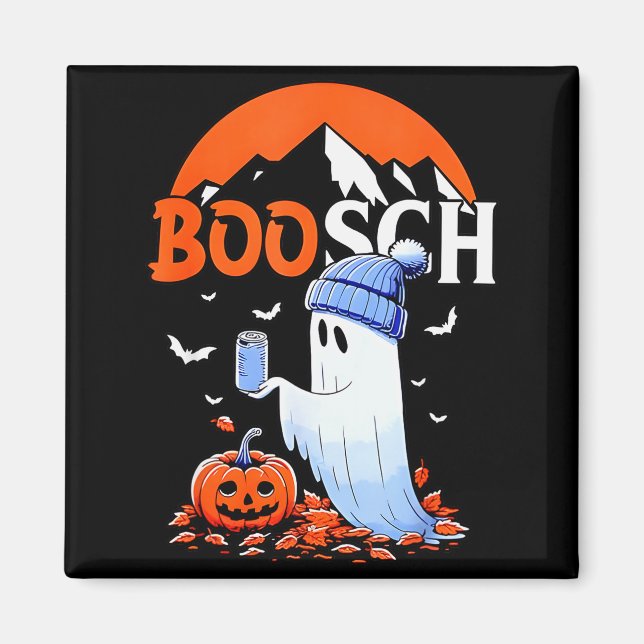 Aimant Ghost Boosch Beer Halloween  (Devant)