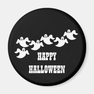 Aimant Ghost Party Halloween Magnet, noir