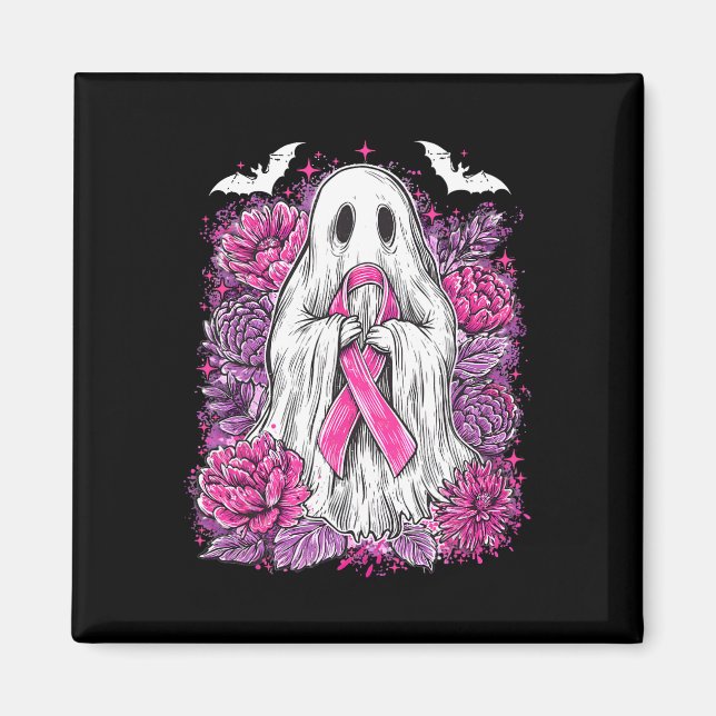 Aimant Ghost Ribbon Sensibilisation au cancer du sein Hal (Devant)