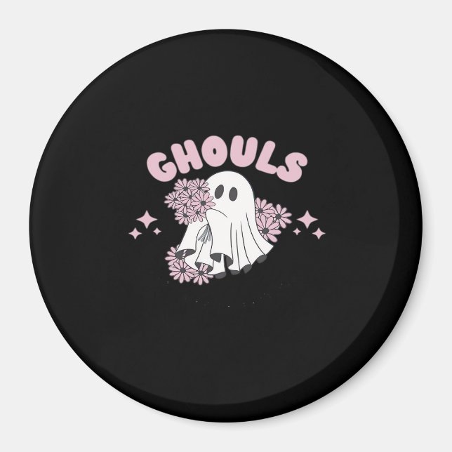 Aimant Ghouls veut juste s'amuser Halloween Art Basic Sty (Devant)