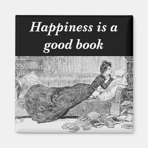 Aimant Gibson Girl Lecture d'un livre