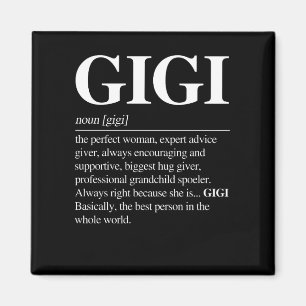 Aimant Gigi Définition Grandma Fête des mères Cadeaux Fem
