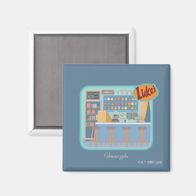 Aimant Gilmore Girls | Luke's Diner Graphic (Recto/Verso)