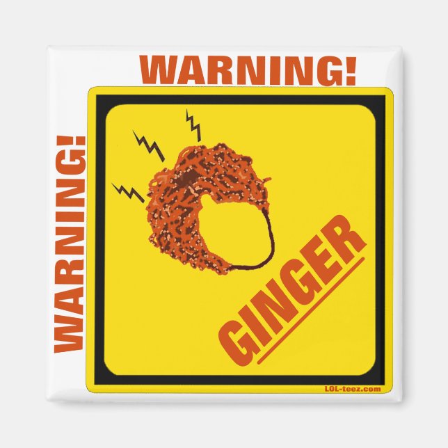 Aimant Ginger Alert ! (Devant)