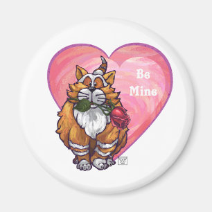 Aimant Ginger Cat Saint-Valentin