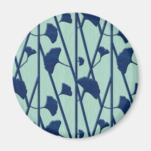 Aimant ginkgo bleu