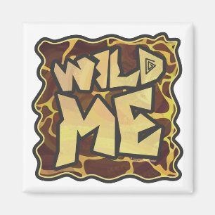 Aimant Giraffe Brown et jaune