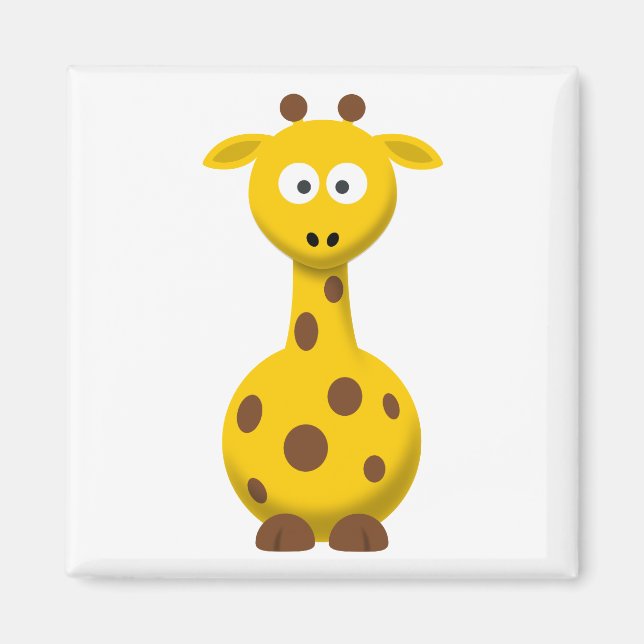 Aimant Giraffe de dessin (Devant)