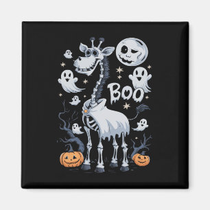 Aimant Giraffe De Squelette En Fantômes Halloween