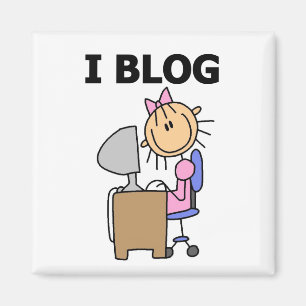 Aimant Girl Blogger Tshirts et cadeaux