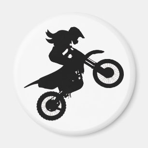 Aimant Girl Dirt Bike