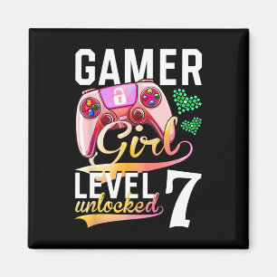 Aimant Girl Level 7 Video Game 7th Birthday