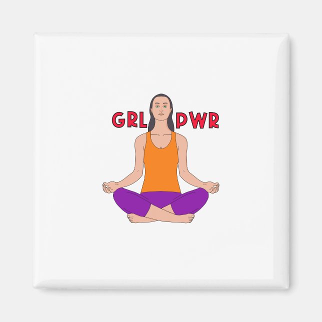 Aimant Girl Power (Devant)