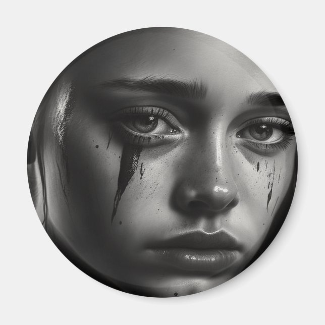 Aimant Girl with tears (Devant)