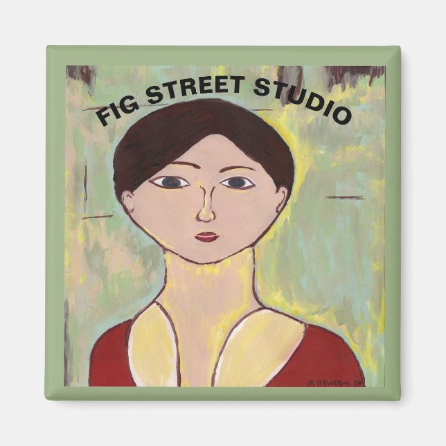 Aimant Girl's Face After Matisse (Devant)