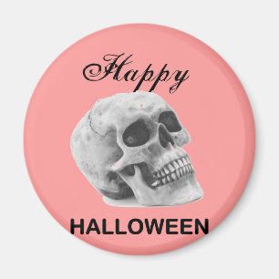 Aimant Girly Happy Halloween croquis graphique crâne vint
