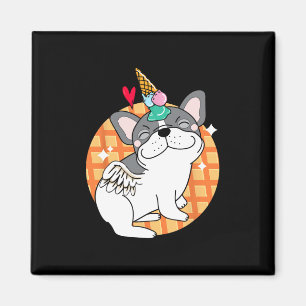 Aimant Glace Bouledogue Français Frenchie Anniversaire