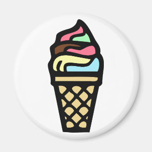 Aimant Glace colorée