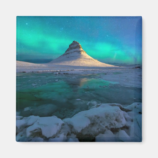 Aimant Glace et neige | Kirkjufell Mountain, Islande (Devant)