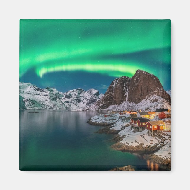 Aimant Glace et neige | Northern Lights, Norvège (Devant)