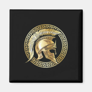 Aimant Gladiateur doré casque spartiate Sparta Grec Worko
