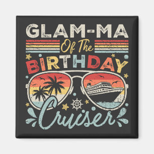 Aimant Glam-ma du Carré de vacances de croisière