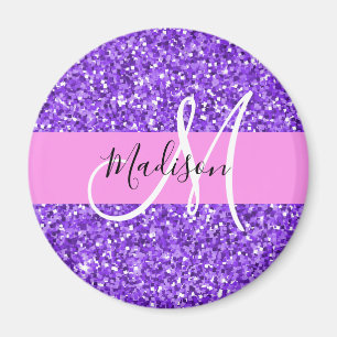 Aimant Glam Purple & Pink Parties scintillant Étincelle N